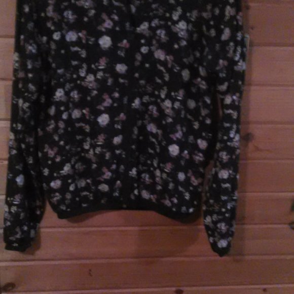 Maurices Semi-sheer Floral Print Jacket - Picture 2 of 6